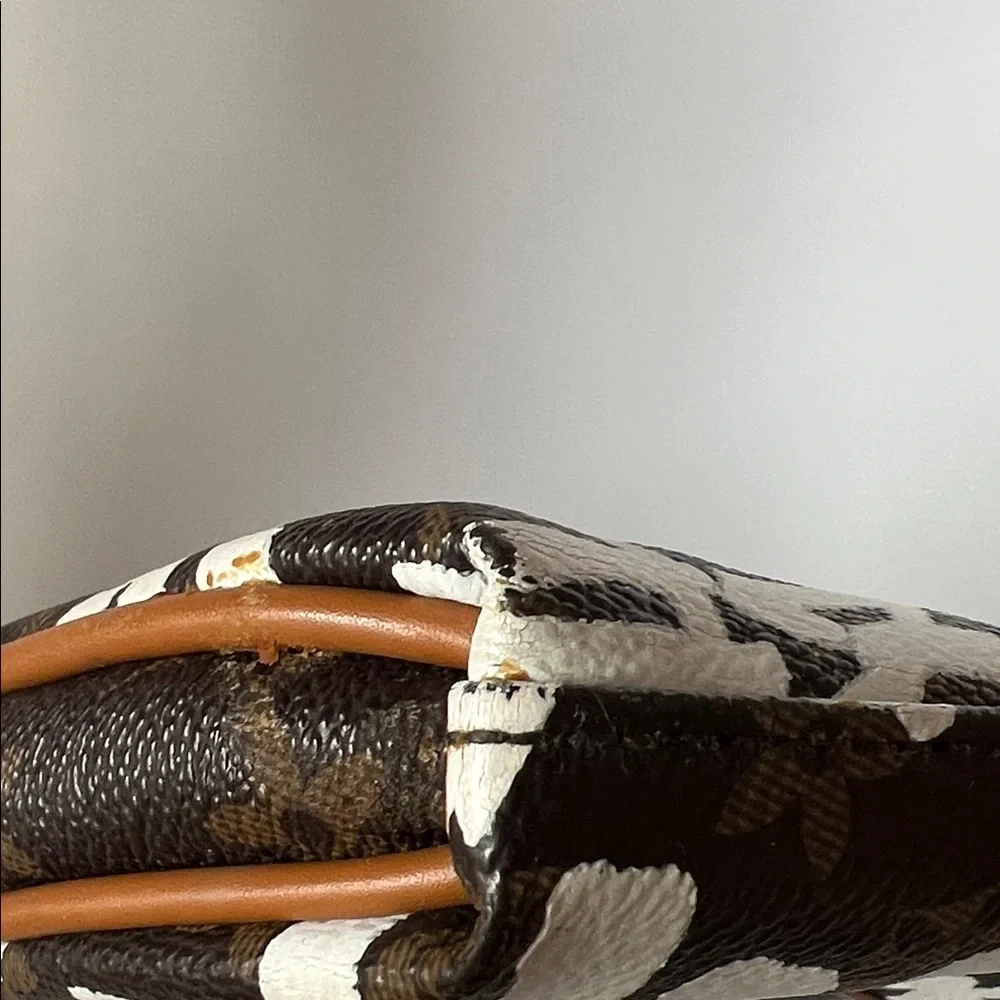 Chic inspired Brown and White Cosmetic Case